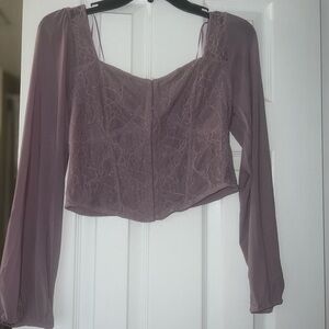 Elegant Lace Detail Women's Top